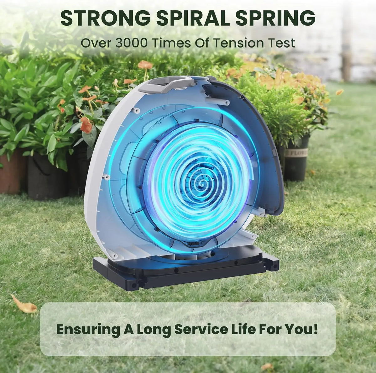 Giraffe Tools Retractable Automatic Rewind Garden Hose Reel Swivel Base