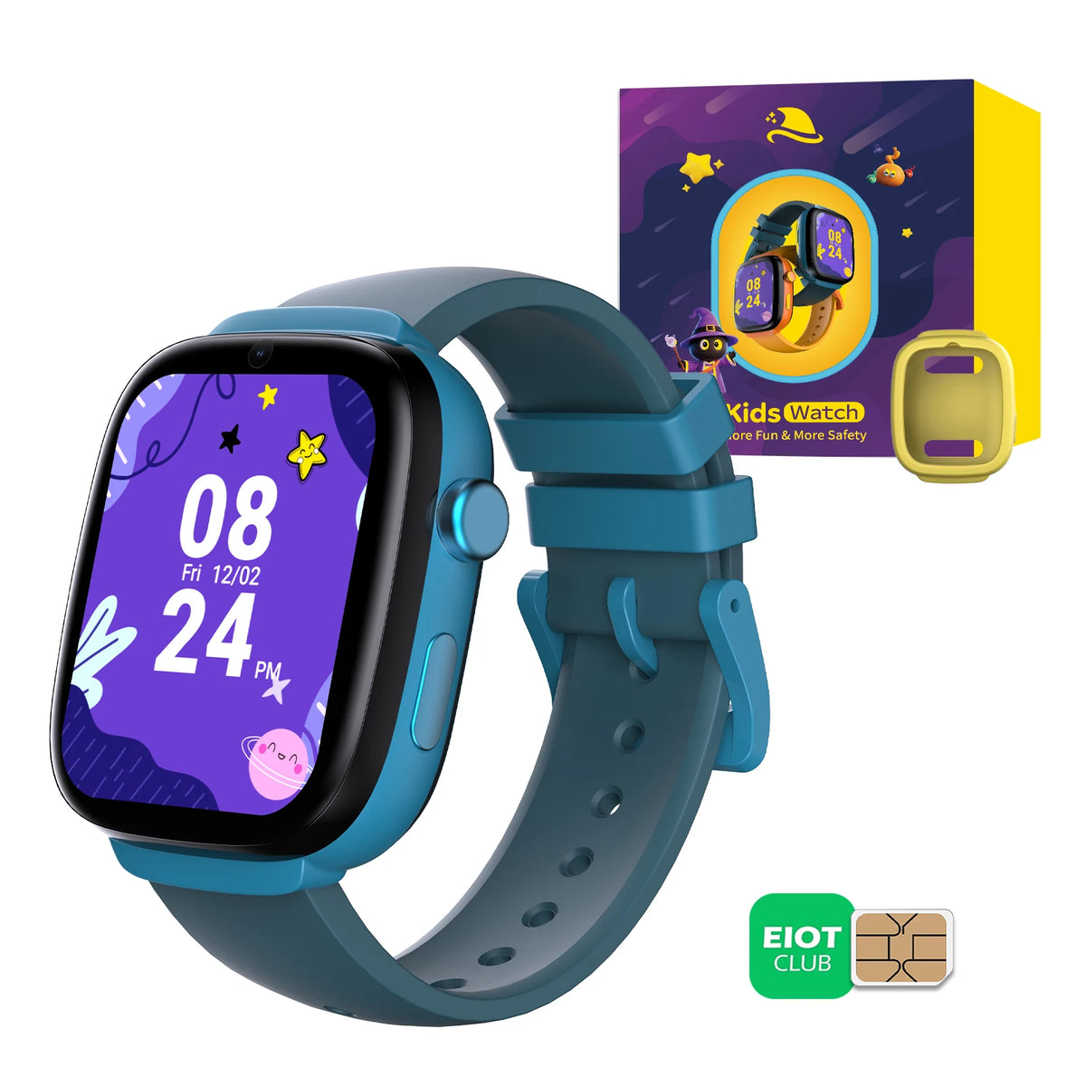 EIOTMART Kids 4G GPS Smartwatch With Calling And Parental Controls