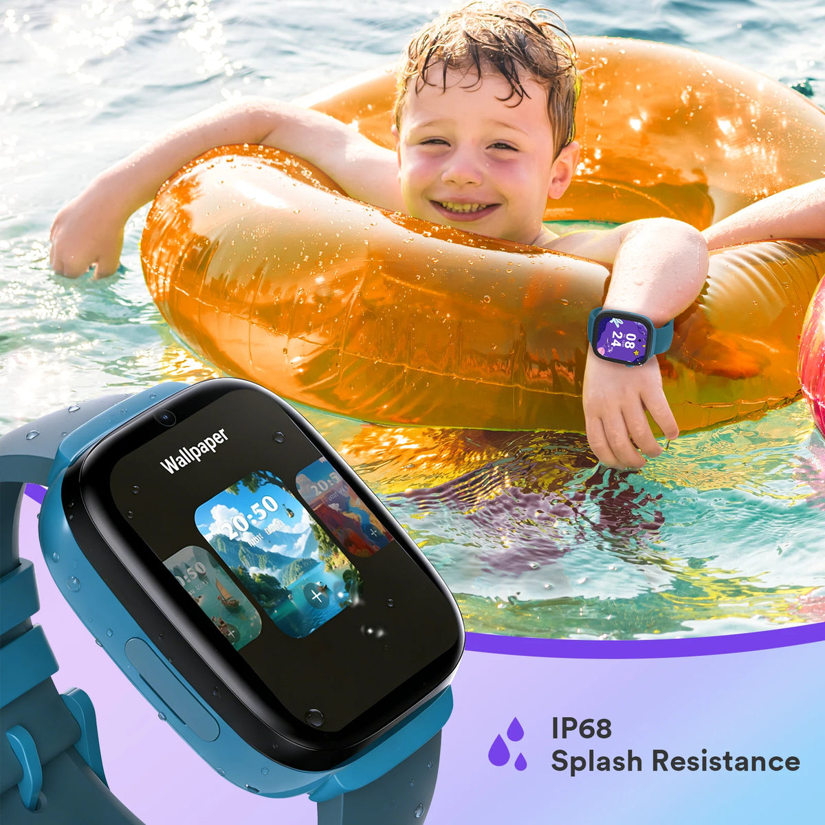 EIOTMART Kids 4G GPS Smartwatch With Calling And Parental Controls