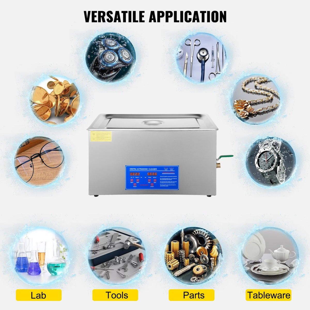 SucceBuy Ultrasonic Cleaner Portable Household Cleaning Machine