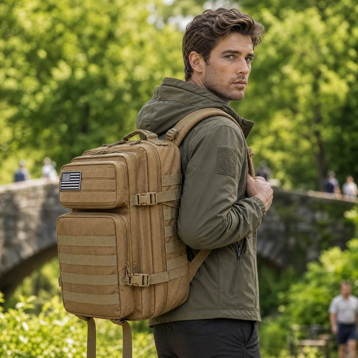 ReFire Gear Durable Molle Fishing Tackle Backpack With Multi Pockets