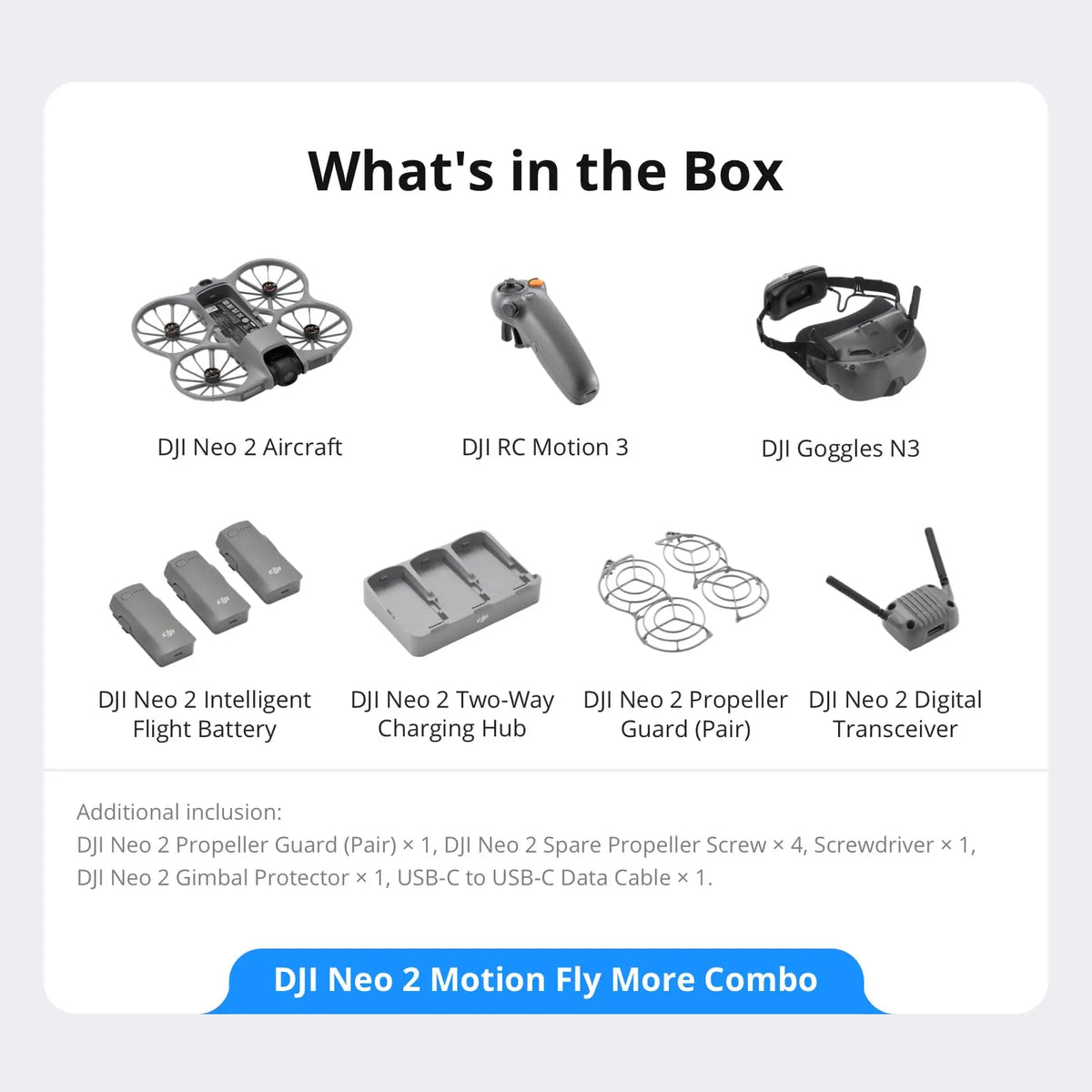 DJI Neo 2 Motion Fly More Combo 4K AI Tracking Drone