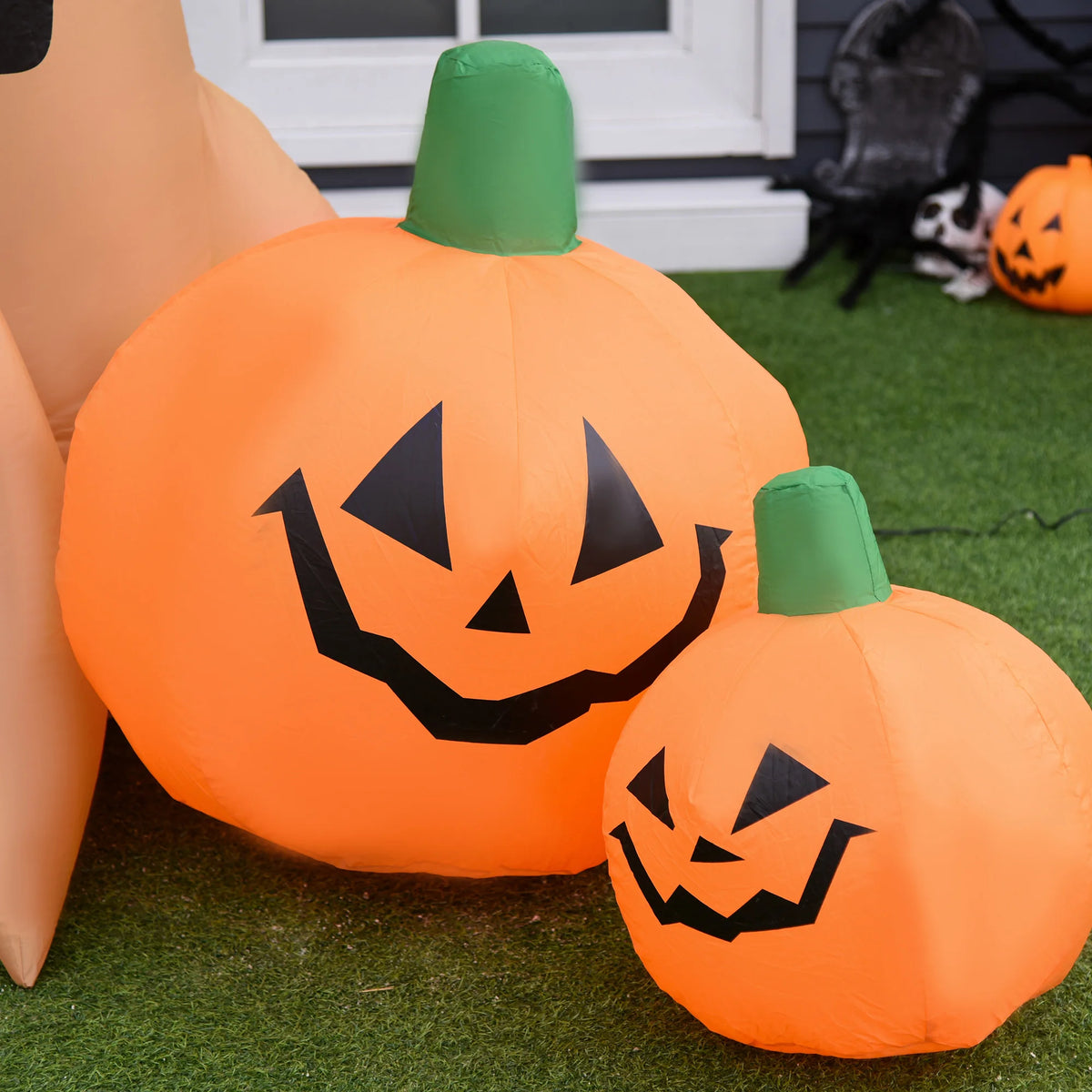 HOMCOM Inflatable Halloween Ghost Tree Outdoor Yard Decoration