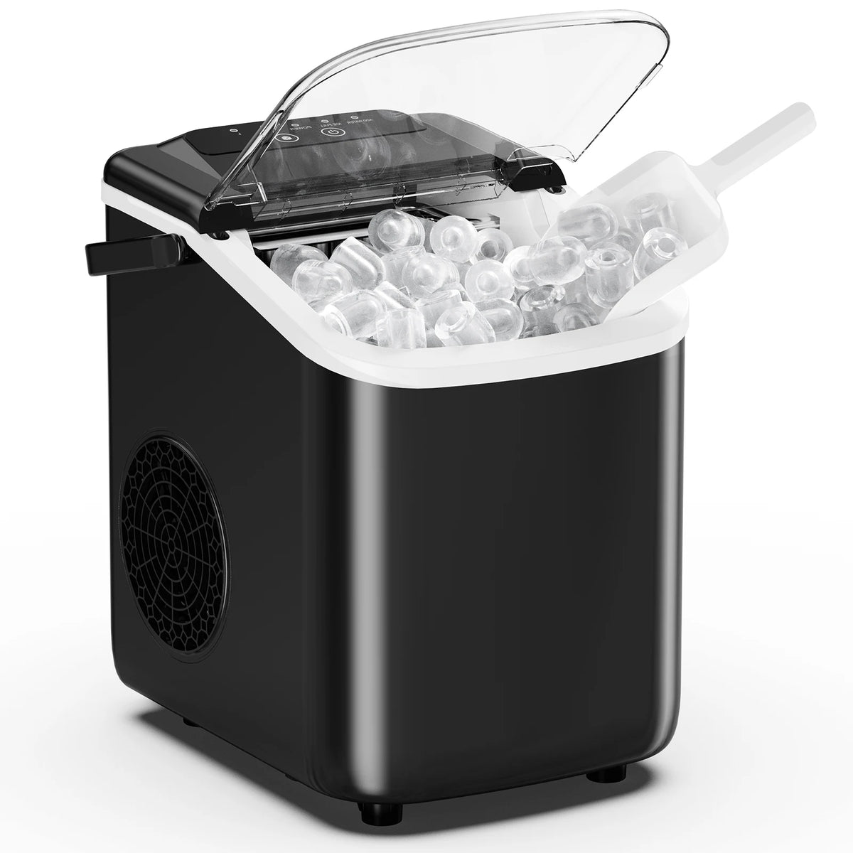 JHK Portable Countertop Ice Maker With Scoop And Handle