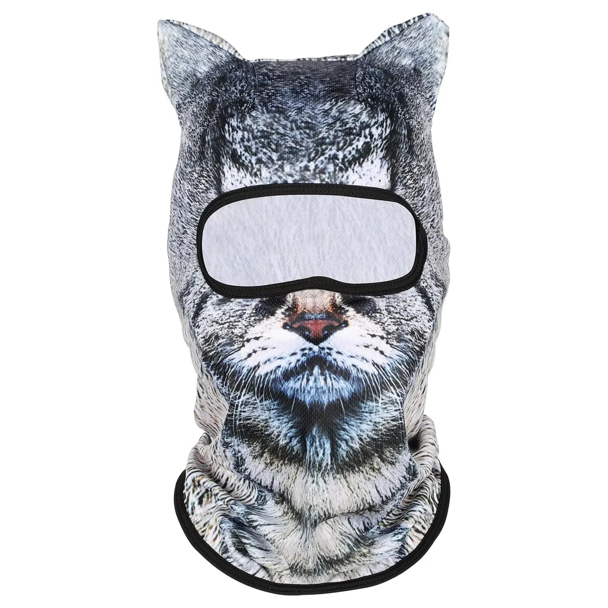 Cute 3D Cat Full Face Balaclava Hood for Winter Sports