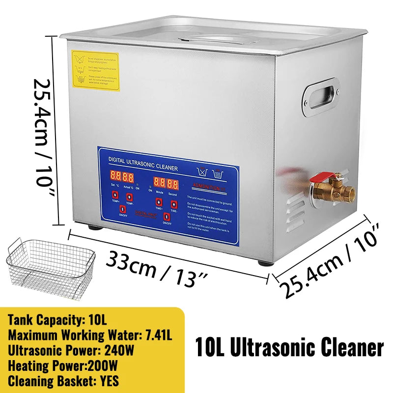 SucceBuy Ultrasonic Cleaner Portable Household Cleaning Machine