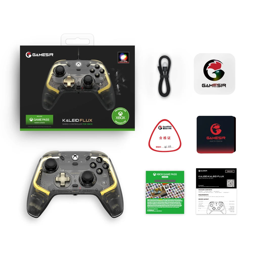 GameSir Kaleid Flux Wired Xbox Controller With Hall Effect Joysticks