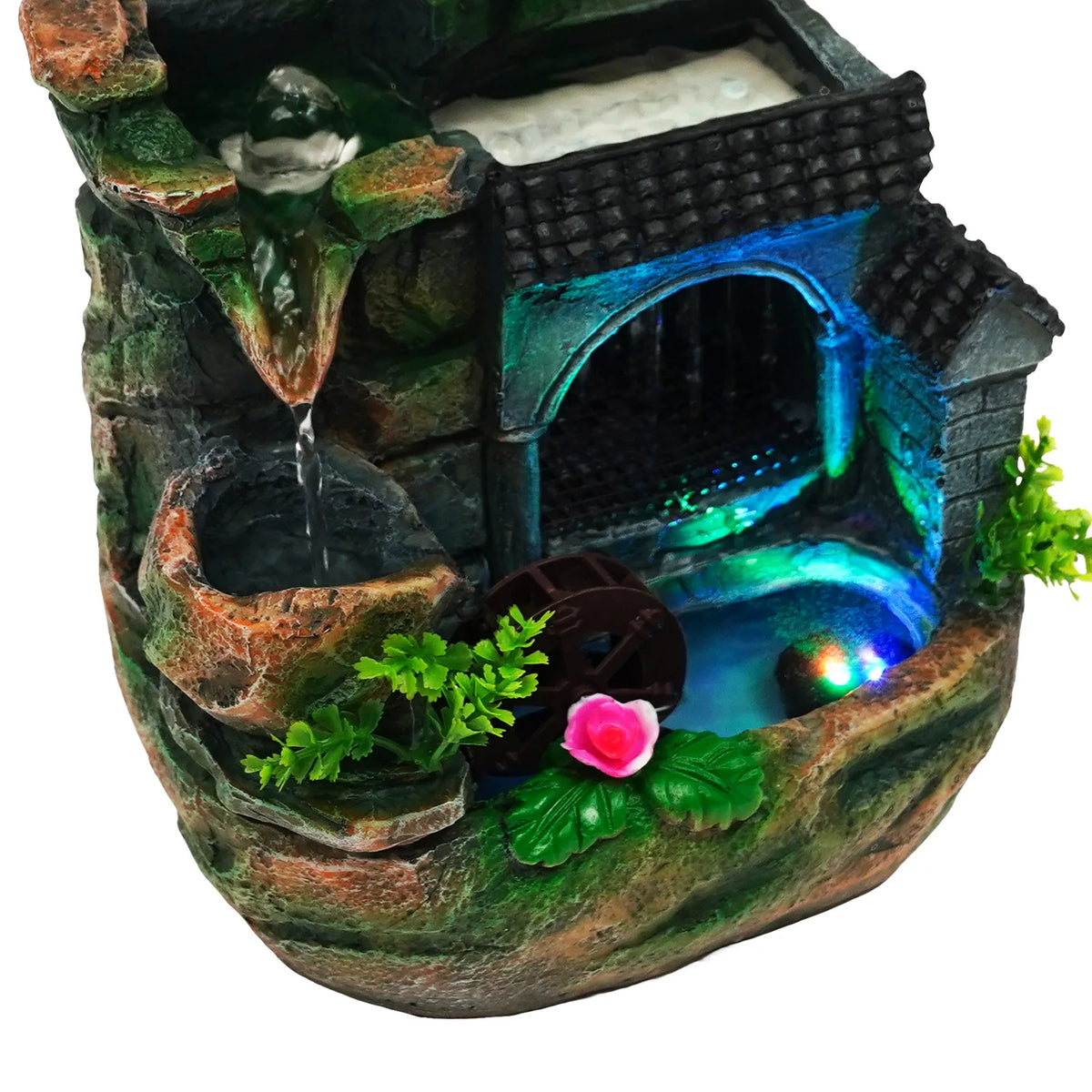 Bymaocar Flowing Water Tabletop Fountain For Home Office Desk Decor