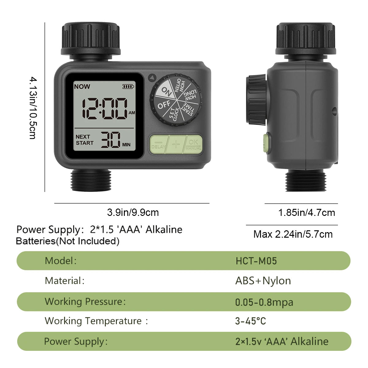 Eshico HCT-M05 Automatic Sprinkler Water Timer for Garden Irrigation
