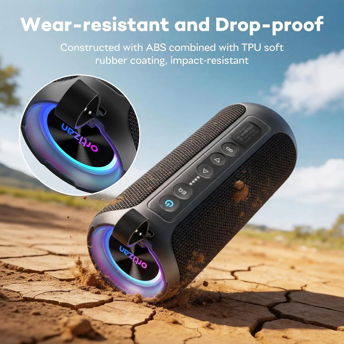 Ortizan 40W Bluetooth Speaker With Deep Bass And IPX7 Waterproofing