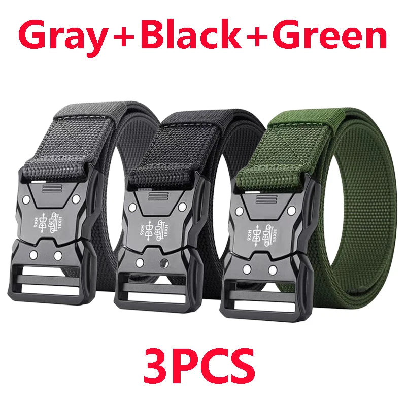 Quick Release Tactical Belt For Outdoor Sports And Everyday Wear