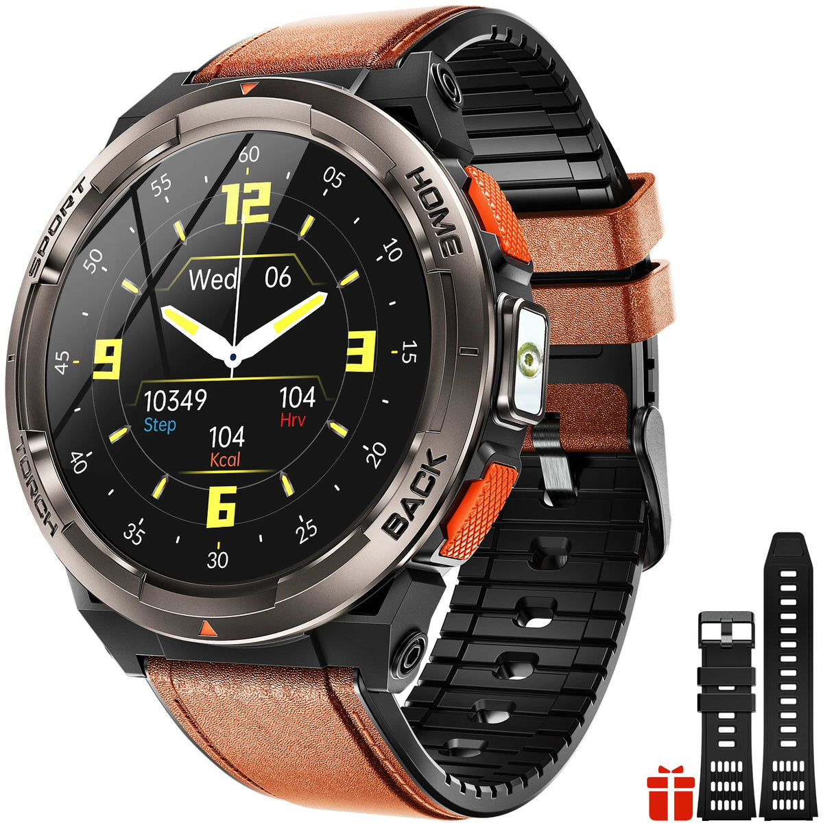 EIGIIS Smart Sports Watch With Compass Altimeter And LED Flashlight