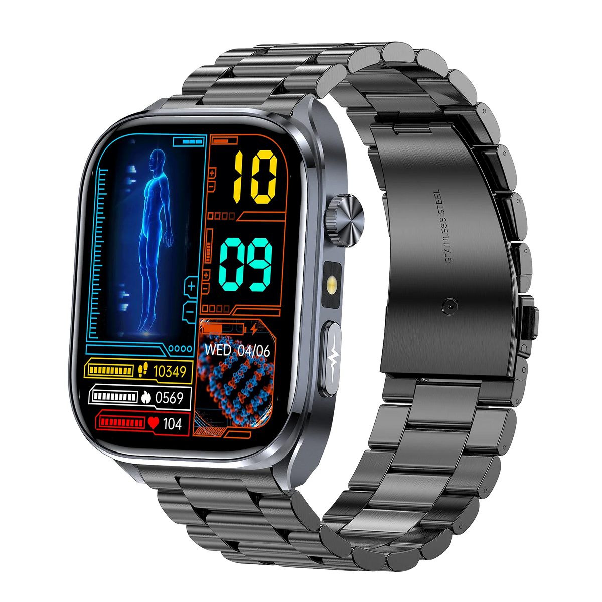 AI Smart Watch ECG Heart Health And Bluetooth Call Tracker