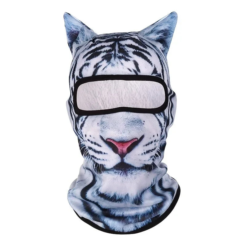 Cute 3D Cat Full Face Balaclava Hood for Winter Sports