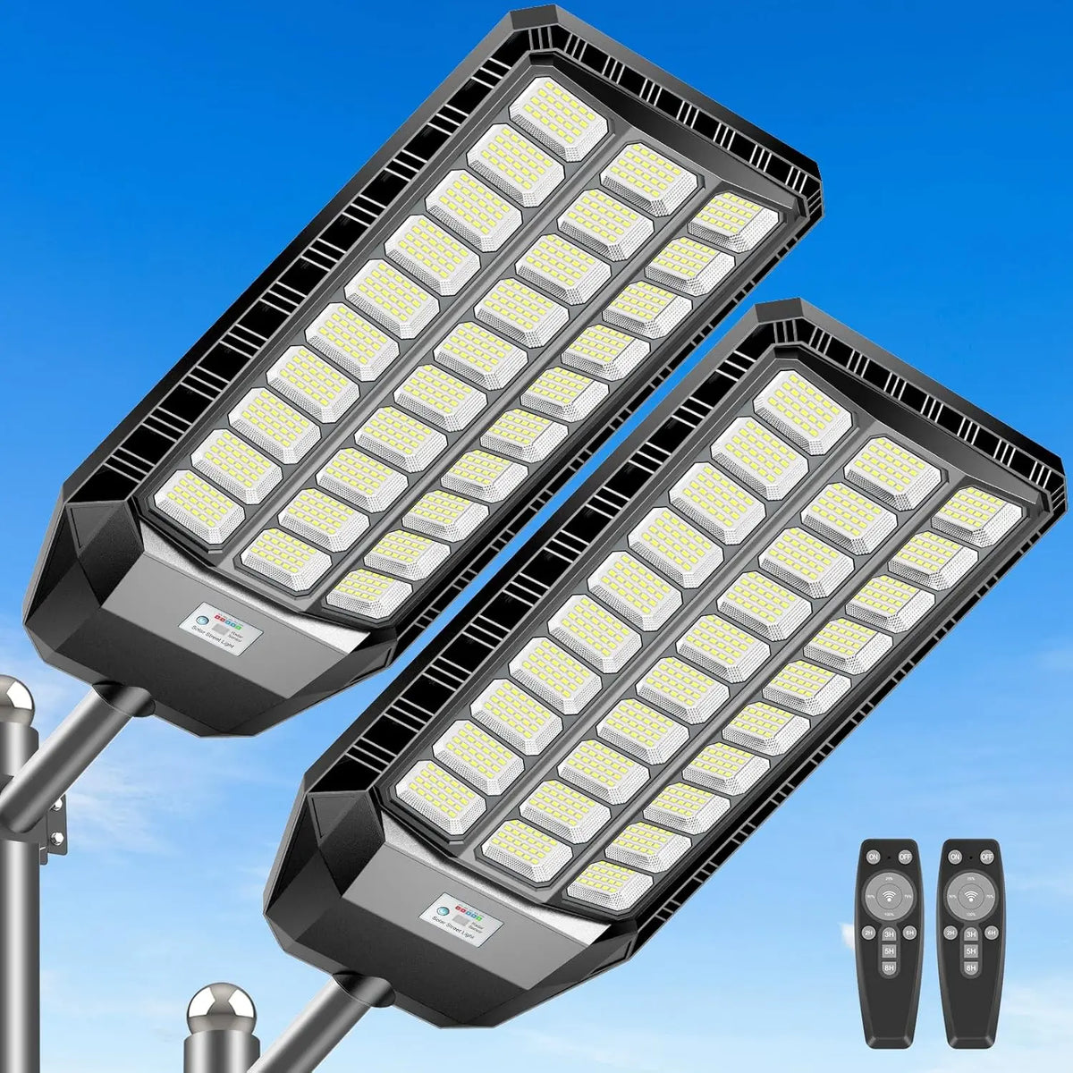 Outdoor Solar Powered Security Light With Motion Sensor
