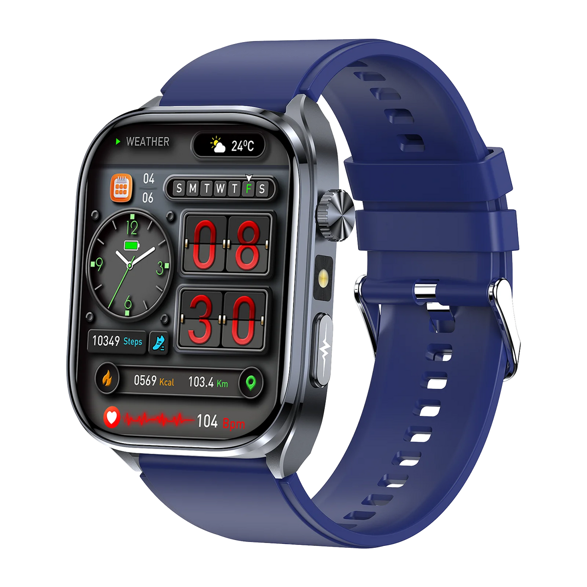 AI Smart Watch ECG Heart Health And Bluetooth Call Tracker