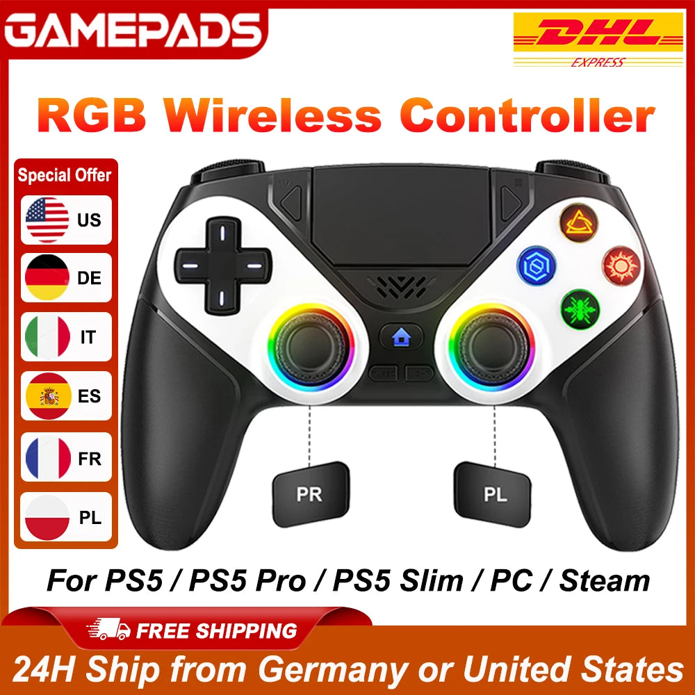 Turpow Wireless Controller for PS5 and PC With Turbo Function