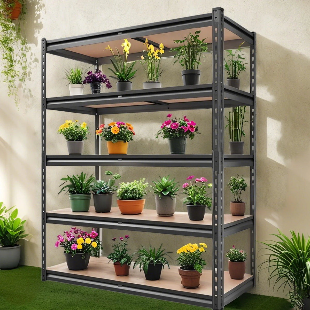 Sarenzoon Heavy Duty Adjustable Garage Shelving Storage Rack