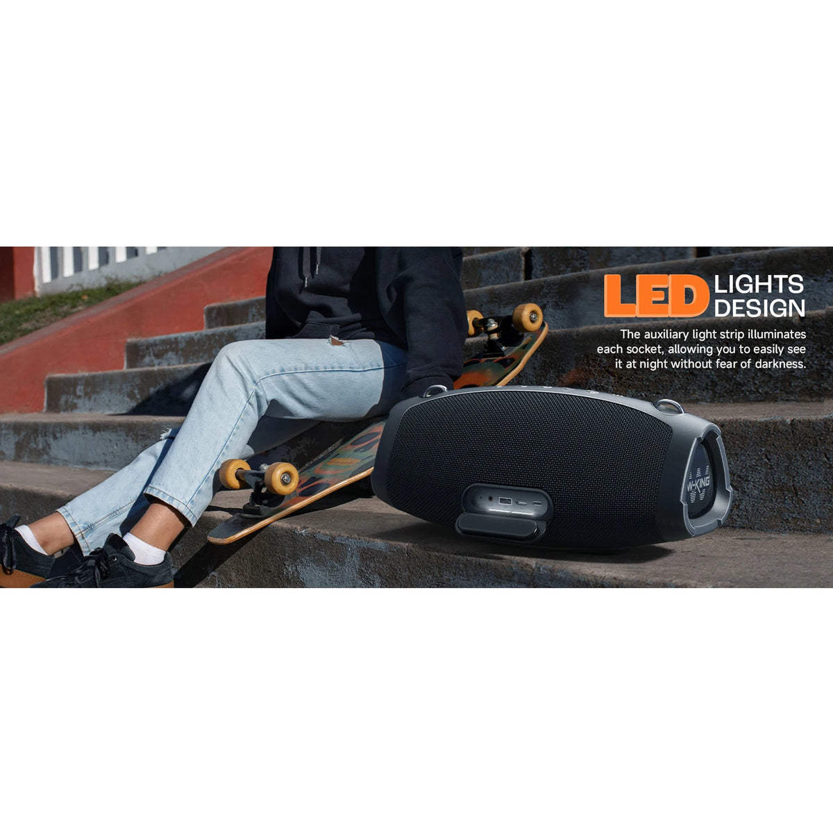 W-King X10 Waterproof Bluetooth Speaker With Powerful Deep Bass