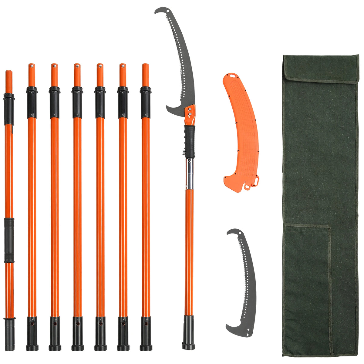 SucceBuy Manual Telescoping Pole Saw for Tree Branch Pruning