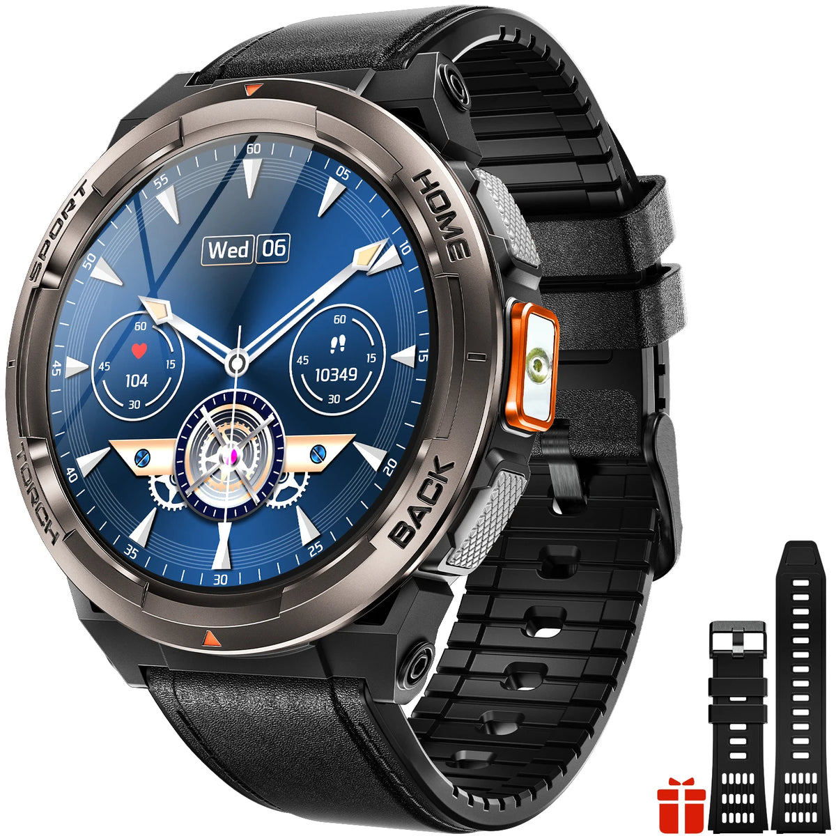EIGIIS Smart Sports Watch With Compass Altimeter And LED Flashlight