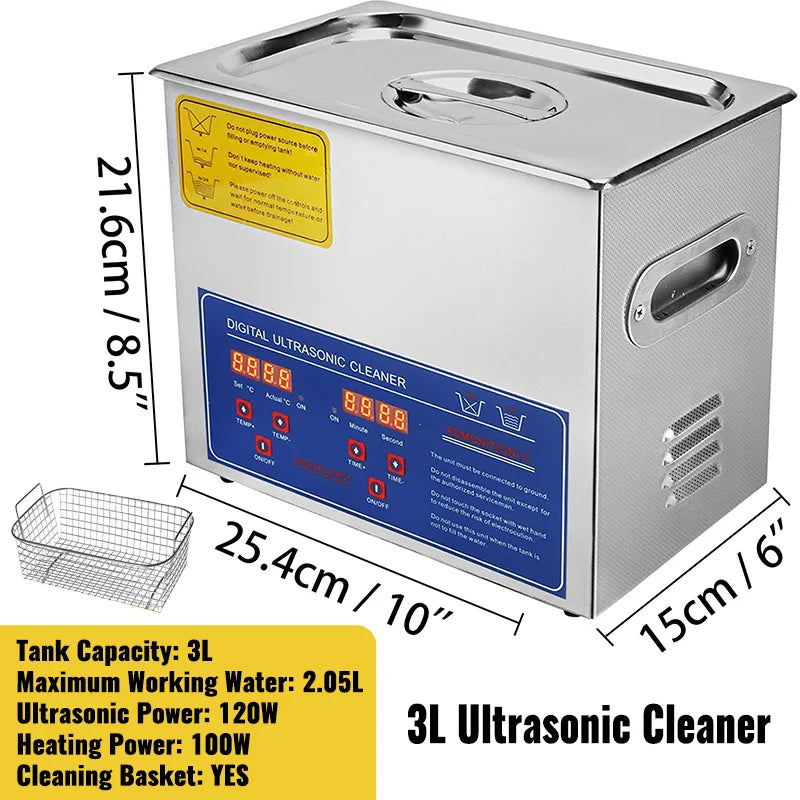 SucceBuy Ultrasonic Cleaner Portable Household Cleaning Machine