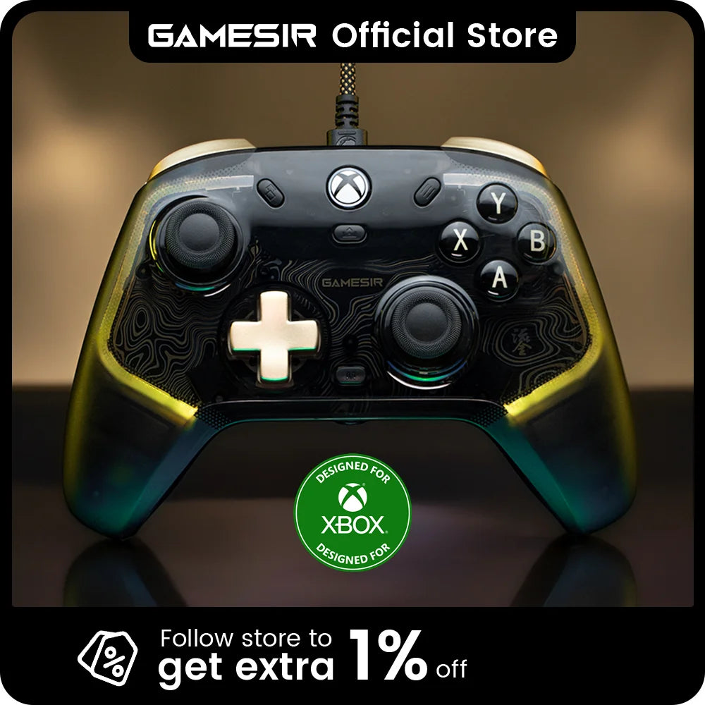 GameSir Kaleid Flux Wired Xbox Controller With Hall Effect Joysticks