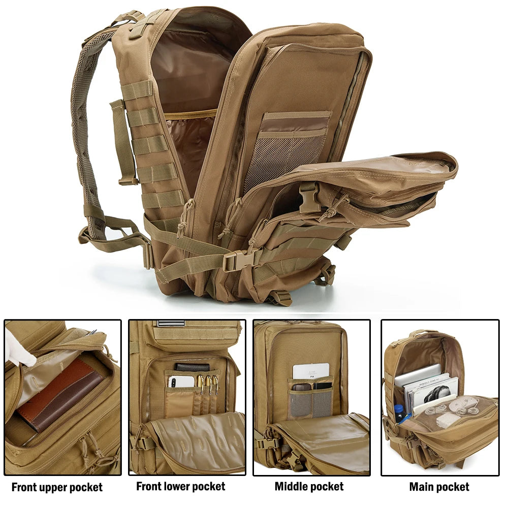 ReFire Gear Tactical Backpack for Hiking Camping and Outdoor Travel
