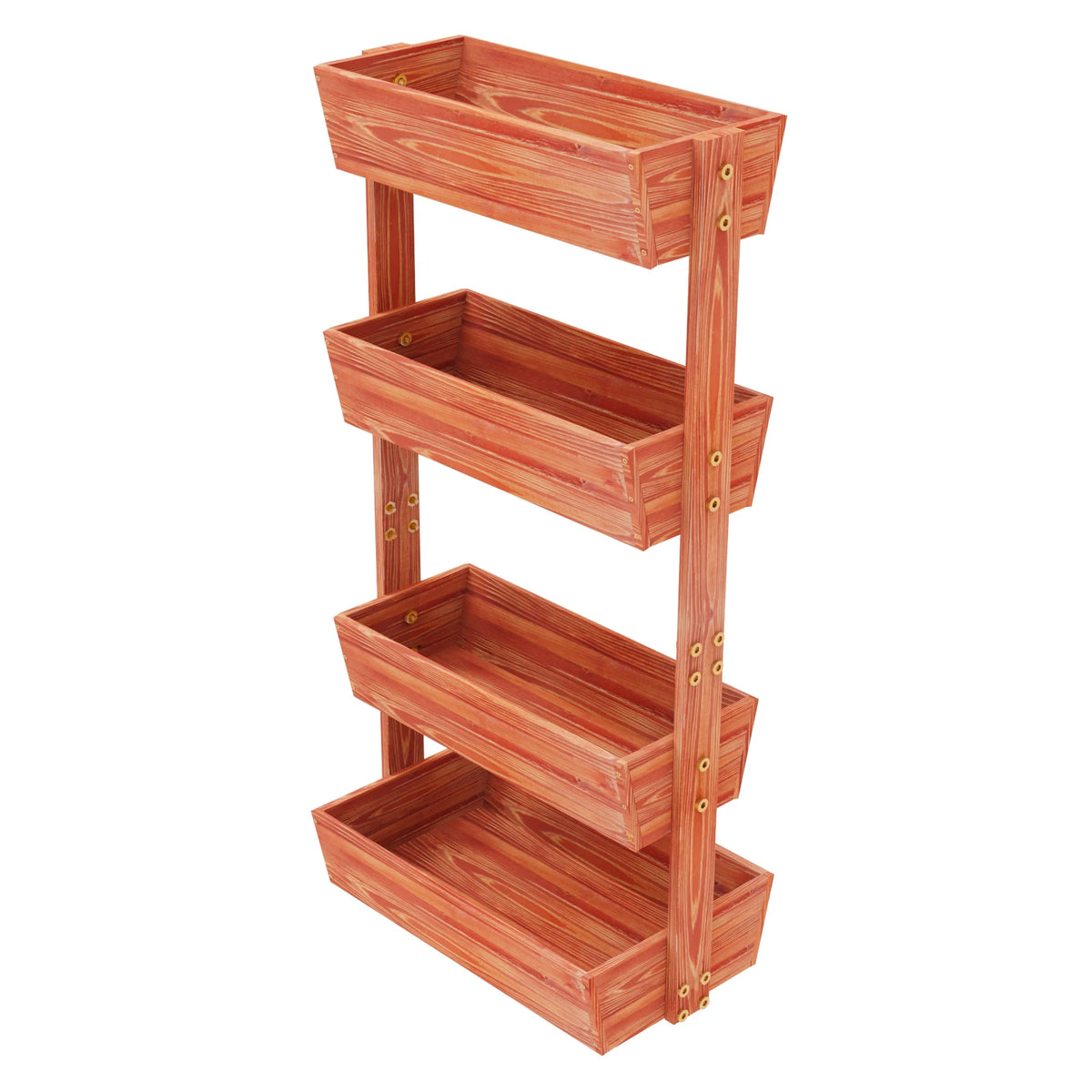 Vertical Wooden Raised Garden Bed With Removable Planter Boxes