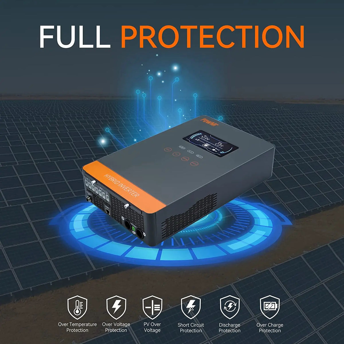 PowMr 4KW Off Grid Solar Inverter With MPPT Charger