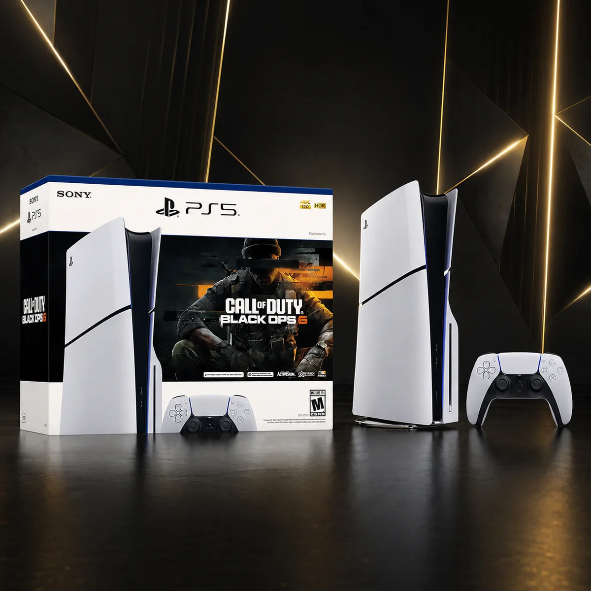 Sony PS5 Slim Disc Console With Black Ops Six Bundle