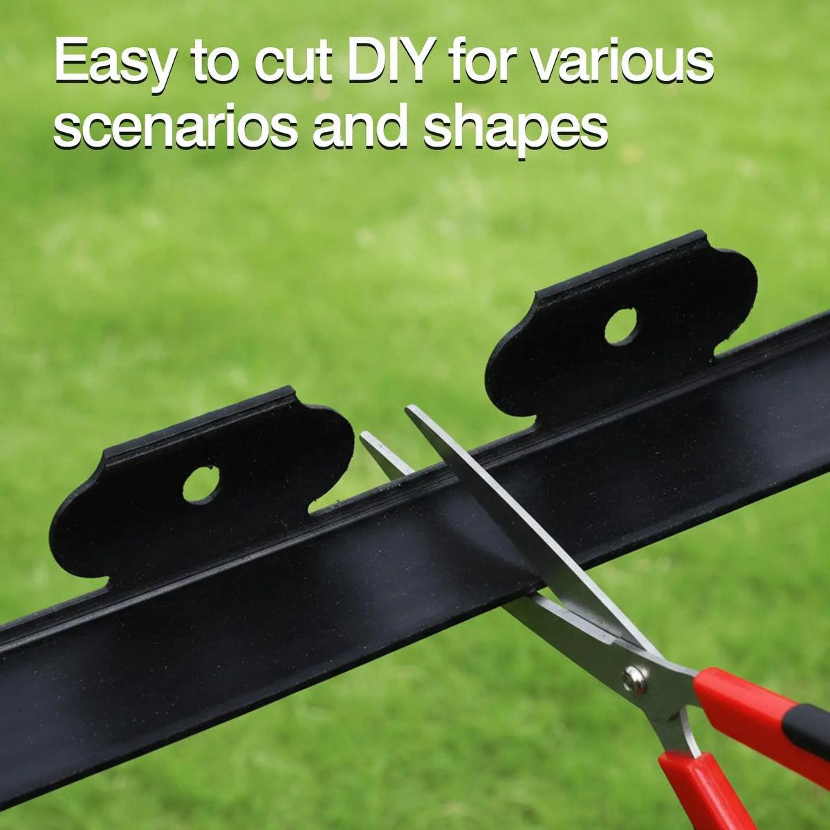 Flexible Plastic Landscape Edging With Stakes For Gardens And Walkways