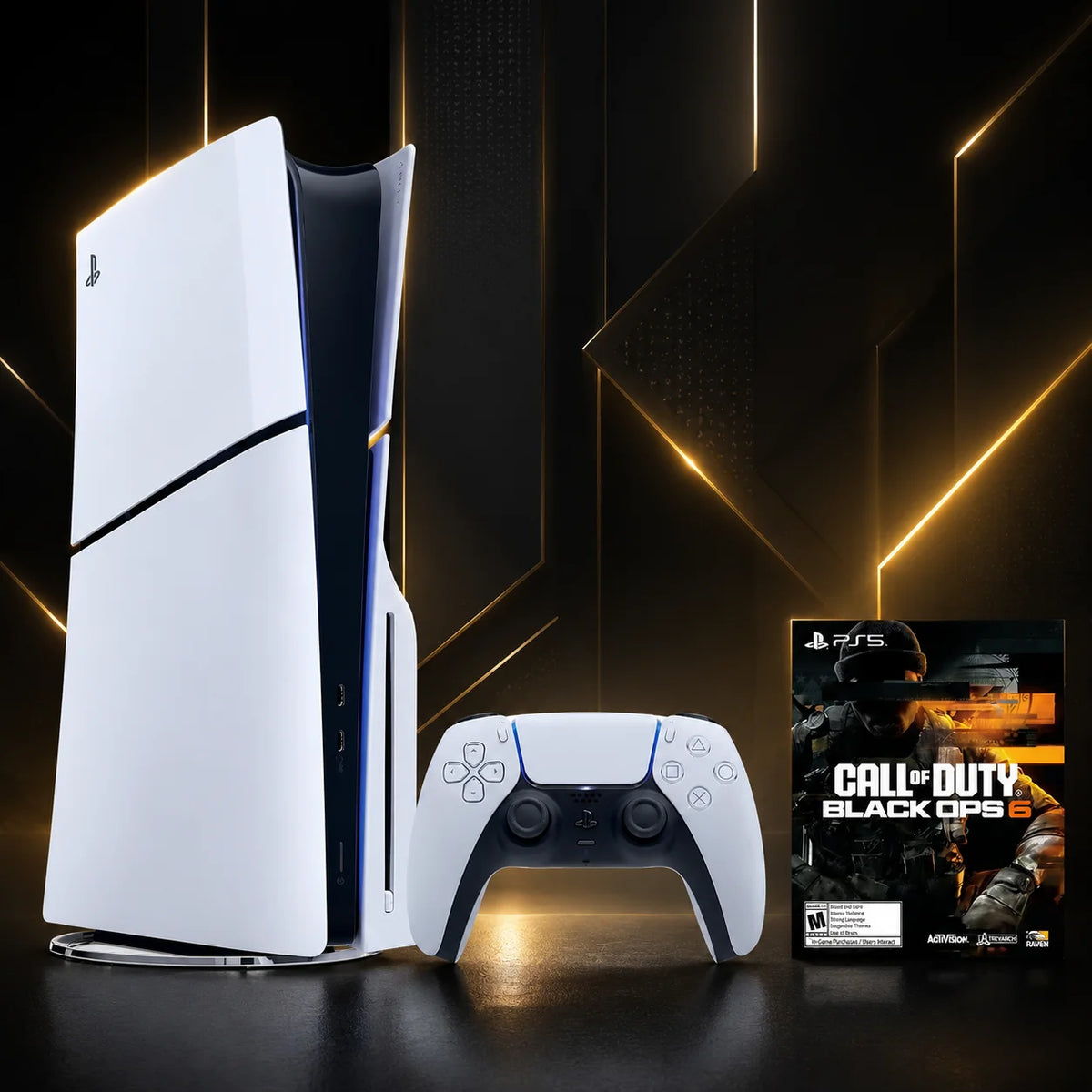 Sony PS5 Slim Disc Console With Black Ops Six Bundle