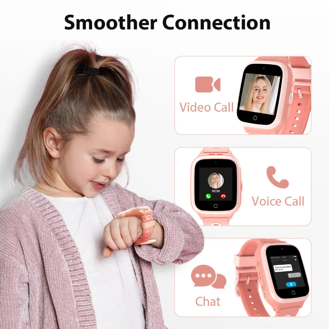 Kids 4G Smartwatch With GPS Video Calling and Safety Features