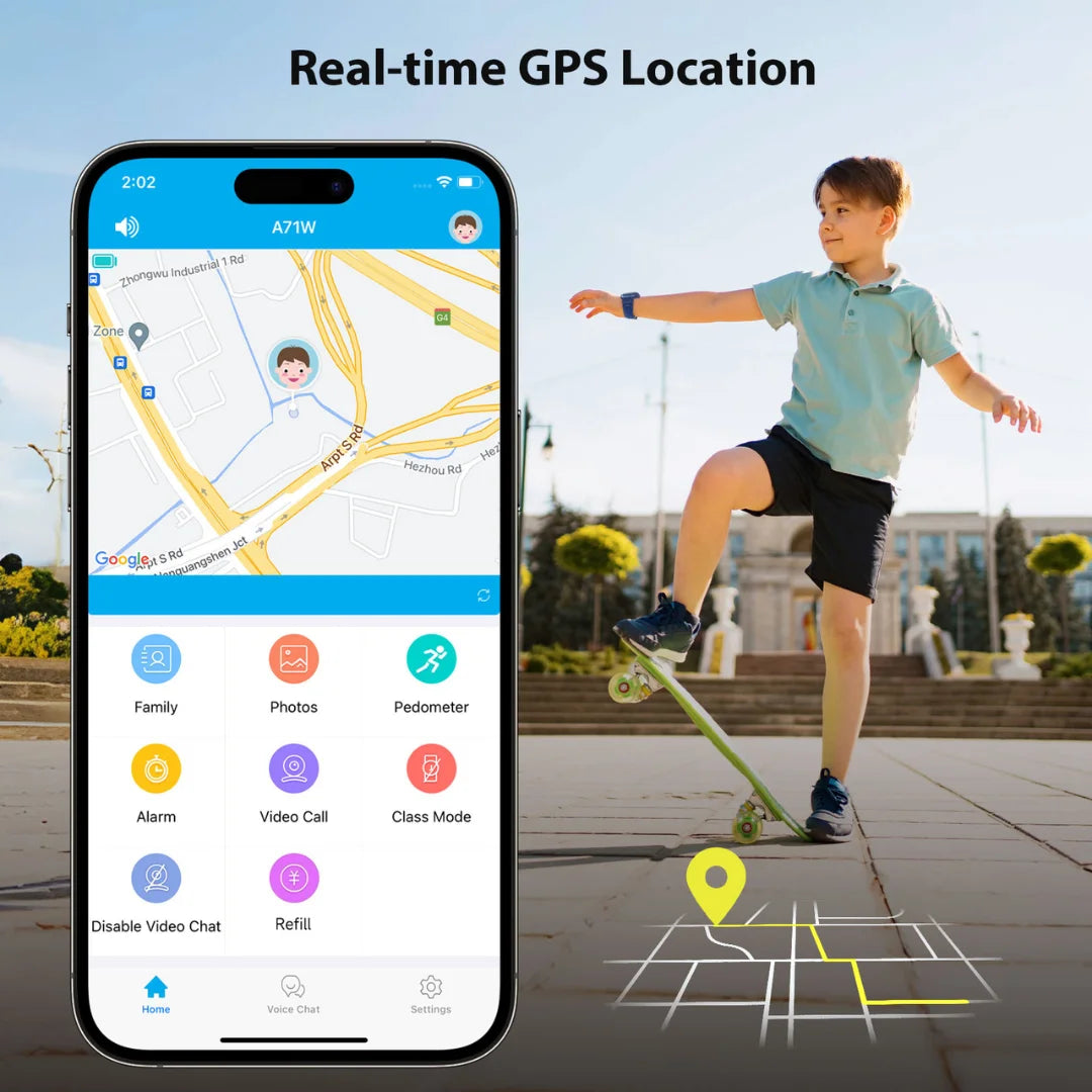 Kids 4G Smartwatch With GPS Video Calling and Safety Features