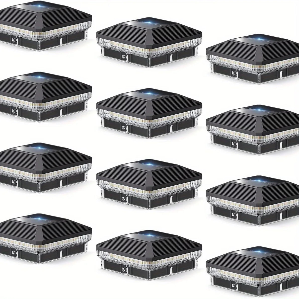 Kpstek Solar Post Cap Lights With Automatic Mode Waterproof Outdoor