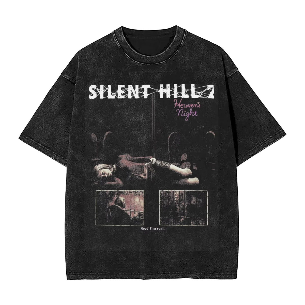 Silent Hill Heavens Night Horror Graphic Streetwear T Shirt