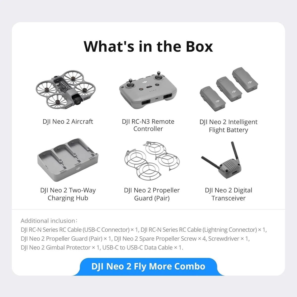 DJI Neo 2 Fly More Combo Includes 4K Camera Drone