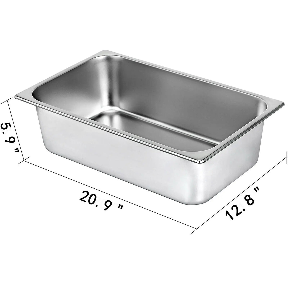 SucceBuy Stainless Steel Buffet Chafing Dish Steam Table Pan