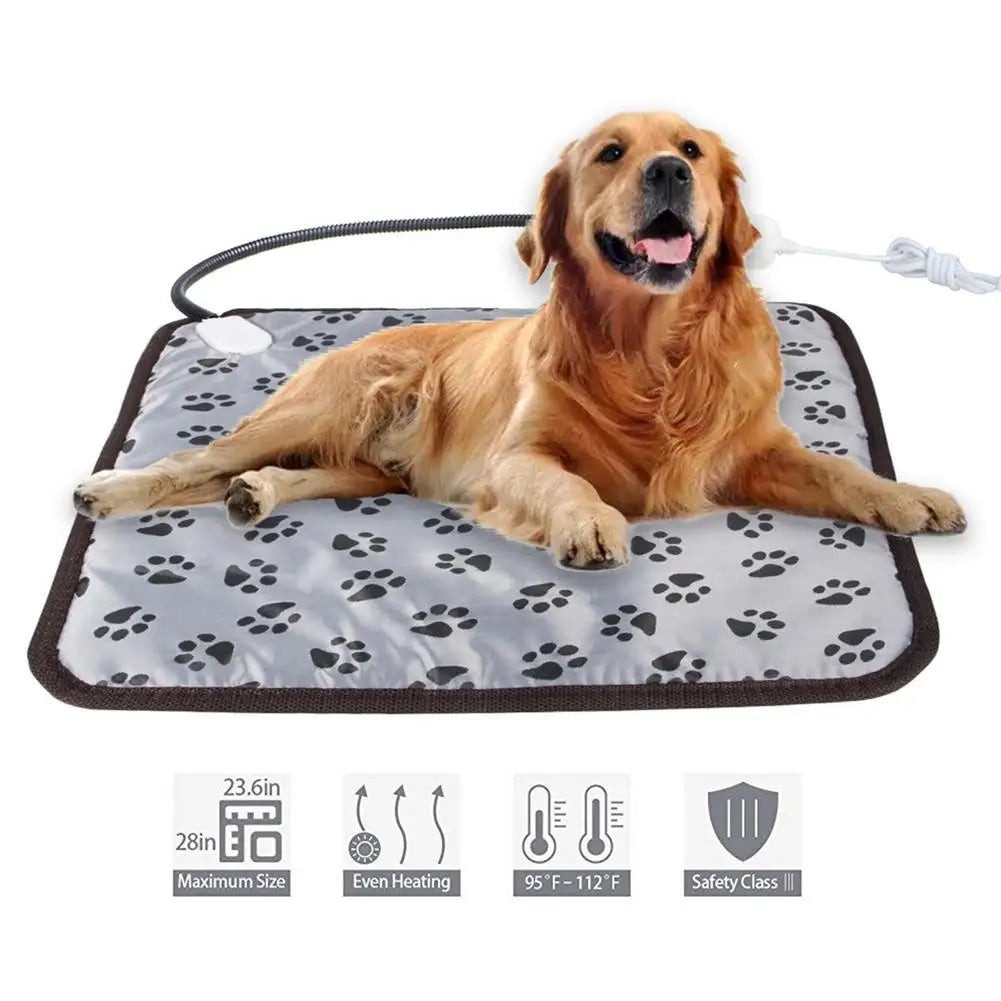 Electric Waterproof Pet Heating Pad Adjustable Temperature For Dogs Cats