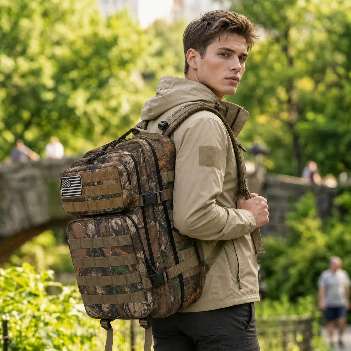 ReFire Gear Durable Molle Fishing Tackle Backpack With Multi Pockets