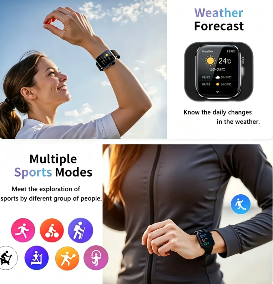ERUN Smart Watch With Wireless Calling And Fitness Tracking