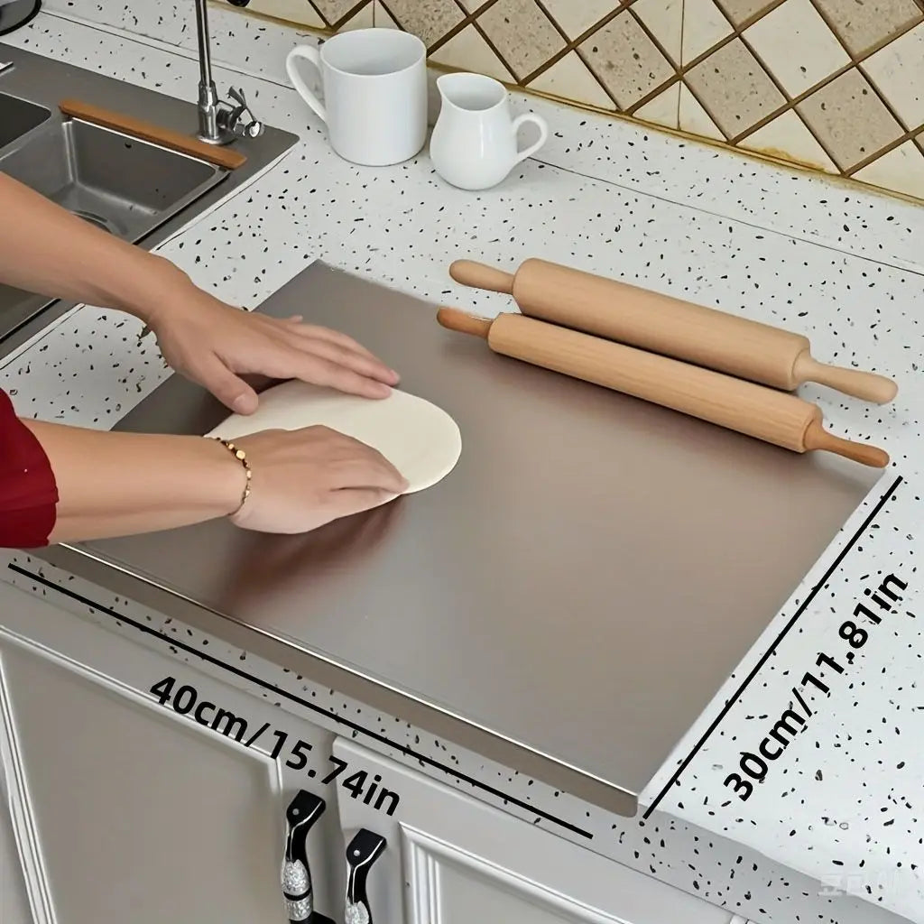 Premium 304 Stainless Steel Kitchen Cutting Board With Lid