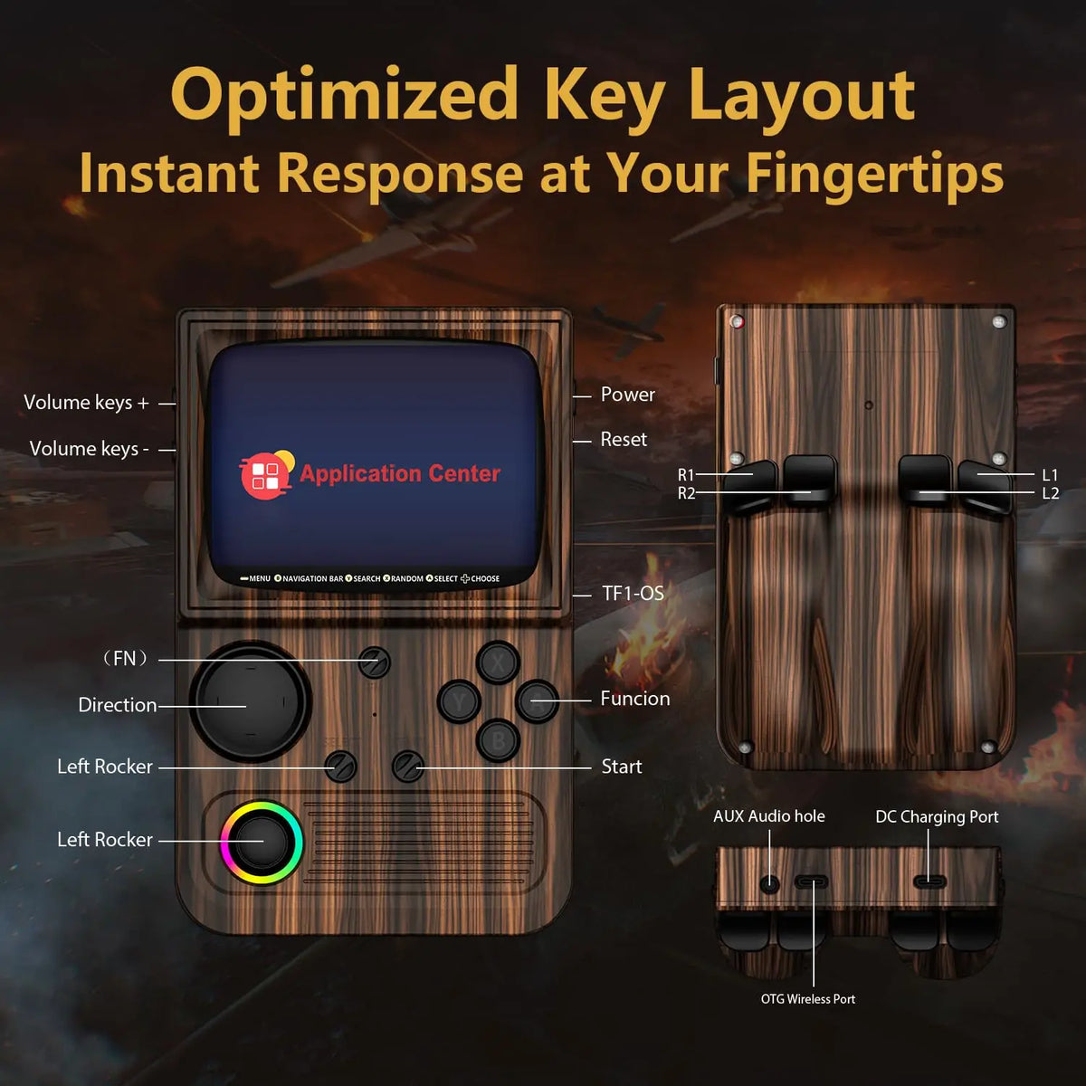 AISLPC Retro Handheld Game Console With WiFi Multiplayer Support