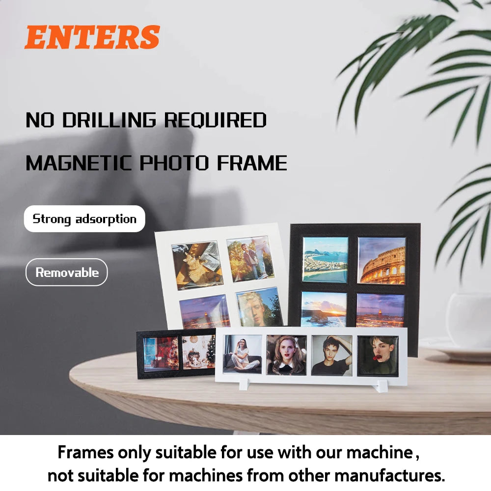 Mini Magnetic Refrigerator Photo Frames Blank Picture Holders