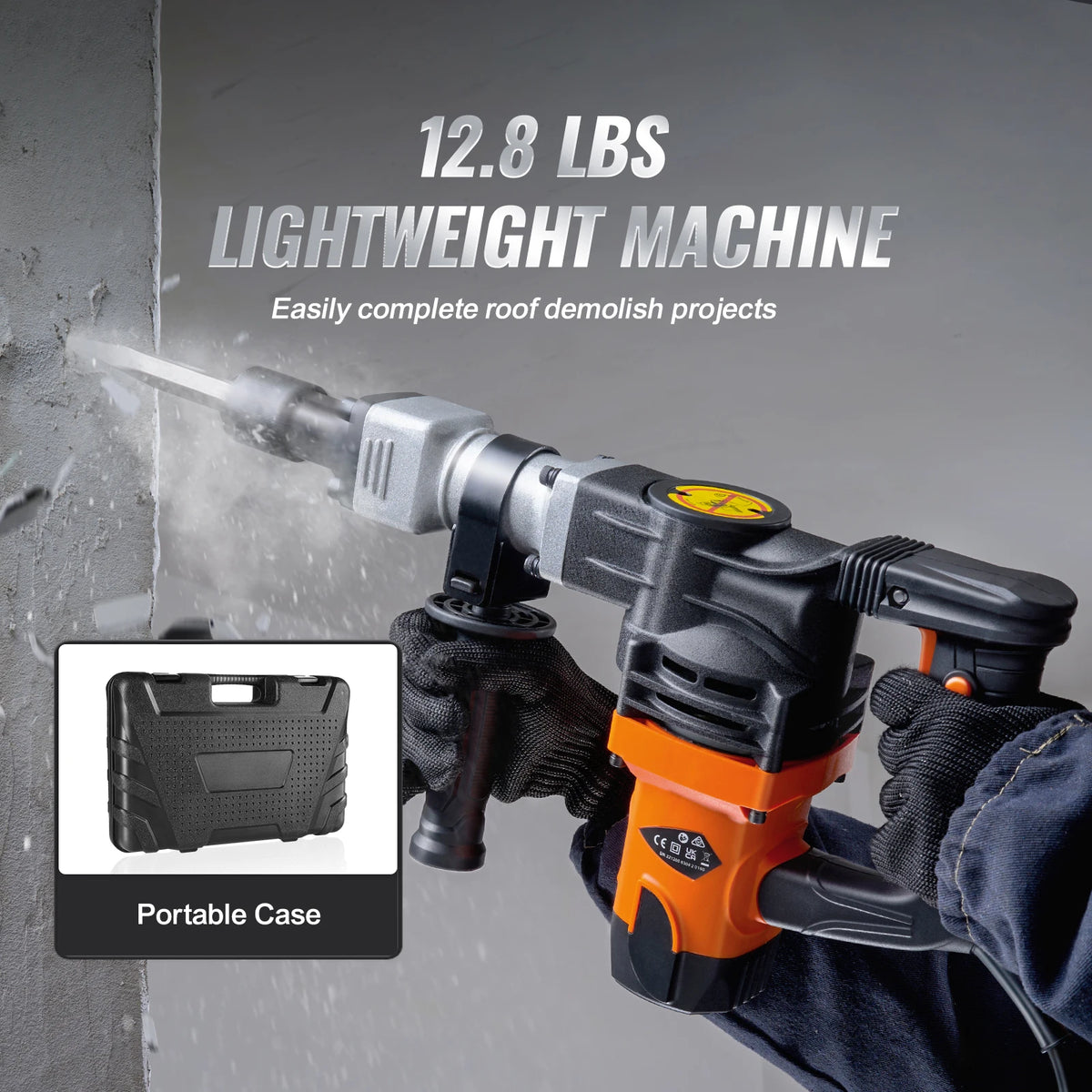 SucceBuy 1400W Heavy Duty Electric Demolition Jackhammer