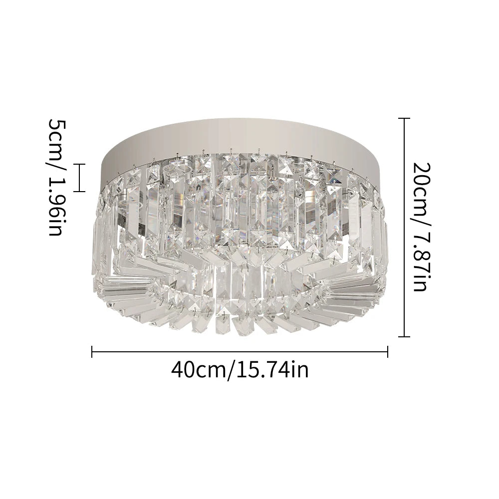 VETRULUS Modern Crystal Ceiling Light Elegant Chandelier