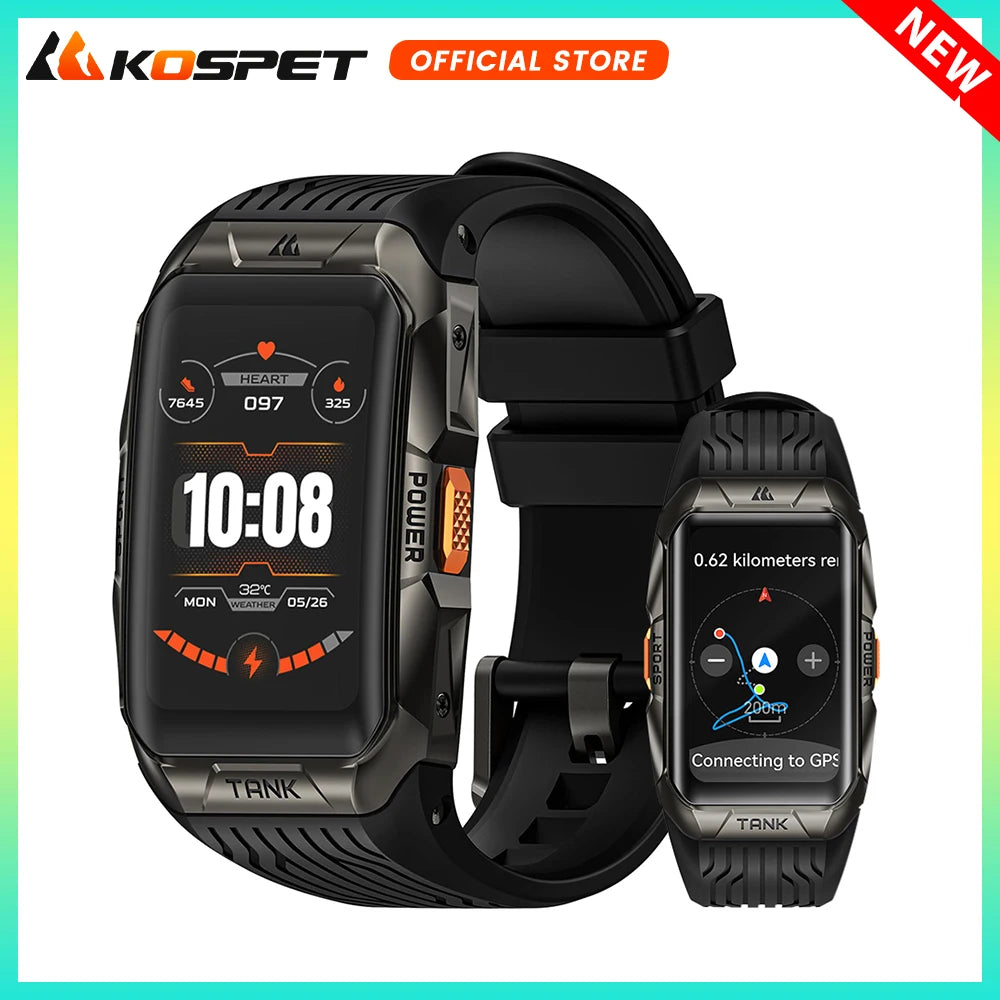Kospet Tank X2 Ultra Gps Smartwatch With Stainless Steel Compass