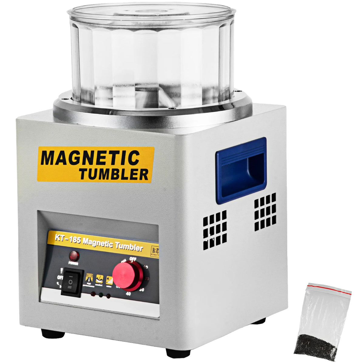 SucceBuy Magnetic Tumbler Jewelry Polisher Mini Metal Finishing Machine