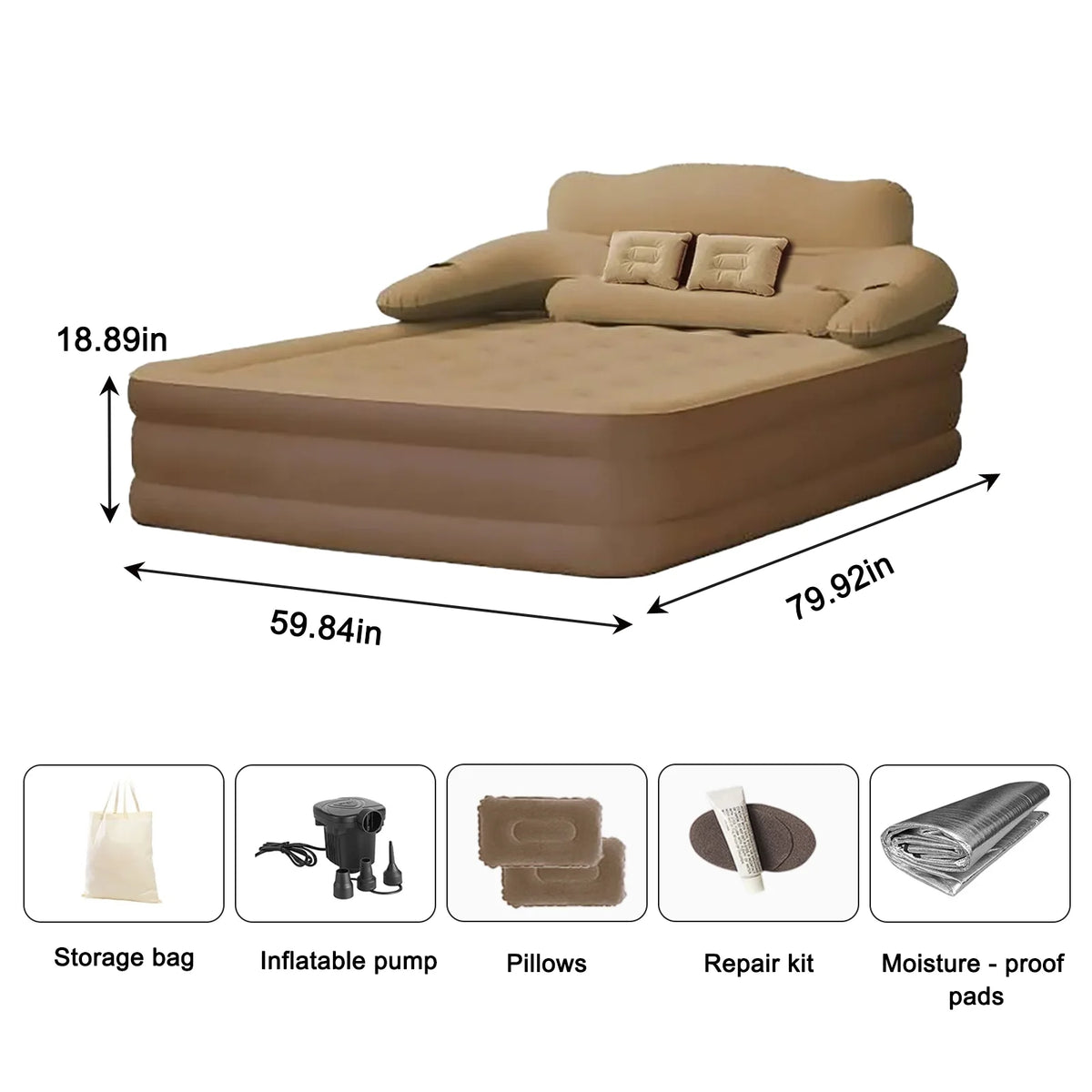 Automatic Inflatable Camping Mattress With Built In Pump